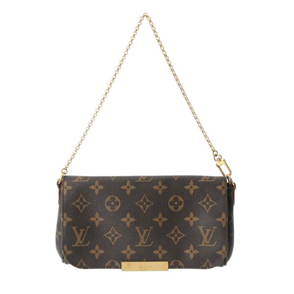 800000122764000 1 Louis Vuitton Favorite PM Monogram Shoulder Bag Brown