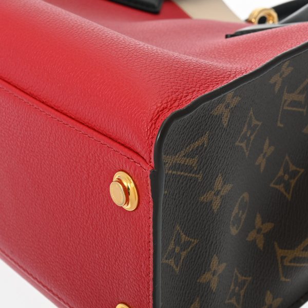 800000122775000 7 Louis Vuitton On My Side MM Monogram Handbag Rouge Pillat