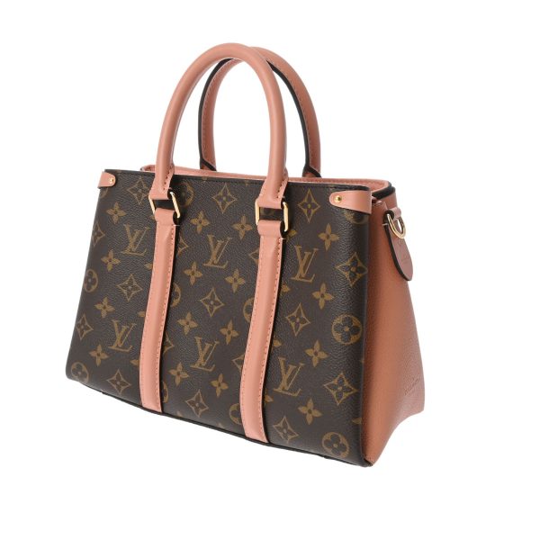 800000122877000 2 Louis Vuitton Monogram Soufflo Bb Peche Handbag Brown