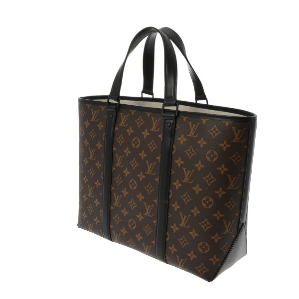 800000122917000 2 Louis Vuitton Monogram Macassar PM Tote Bag Brown Black