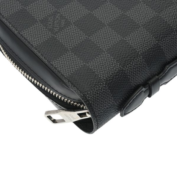 800000122943000 4 Louis Vuitton Damier Graphite Zippy Xl Travel Case Black Gray