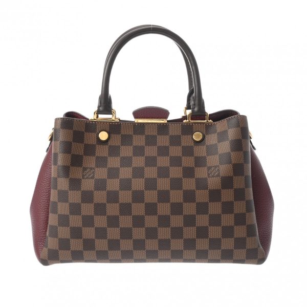 800000122964000 1 Louis Vuitton Brittany Damier Canvas Handbag Brown