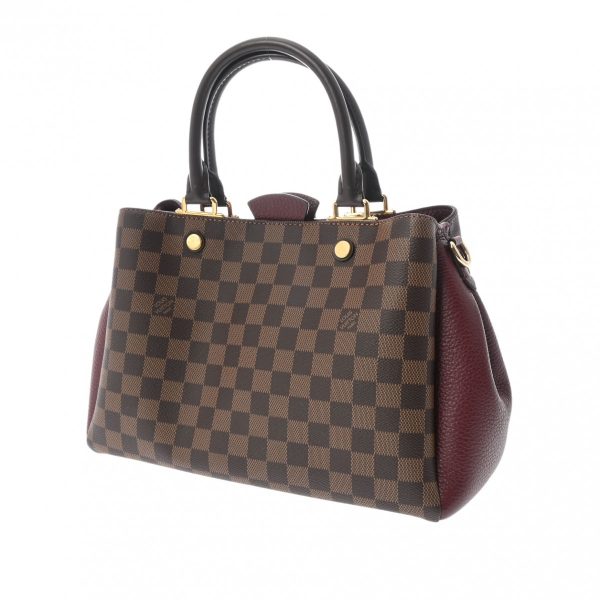 800000122964000 2 Louis Vuitton Brittany Damier Canvas Handbag Brown