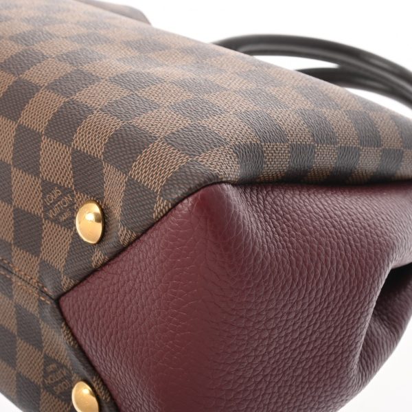 800000122964000 6 Louis Vuitton Brittany Damier Canvas Handbag Brown