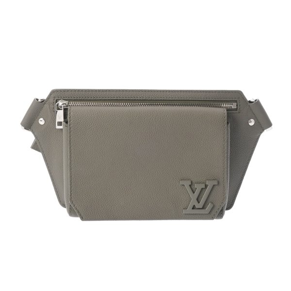 800000123017000 1 Louis Vuitton Aerogram Takeoff Sling Calf Body Bag Khaki