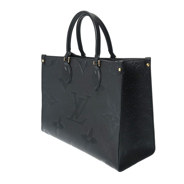 800000123040000 2 Louis Vuitton Monogram Empreinte On The Go Mm Tote Bag Black