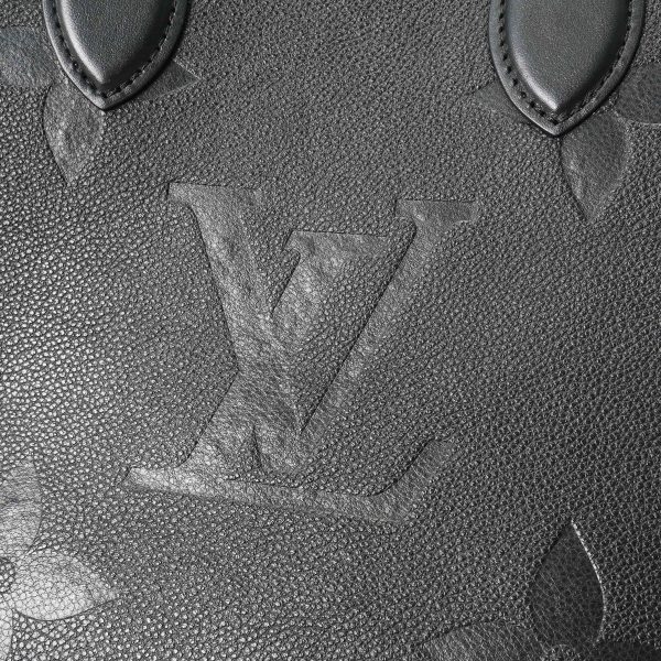 800000123040000 7 Louis Vuitton Monogram Empreinte On The Go Mm Tote Bag Black