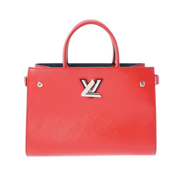 800000123043000 1 Louis Vuitton Epi Twist Leather Handbag Red