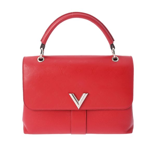 800000123065000 1 Louis Vuitton Monogram Handbag Red