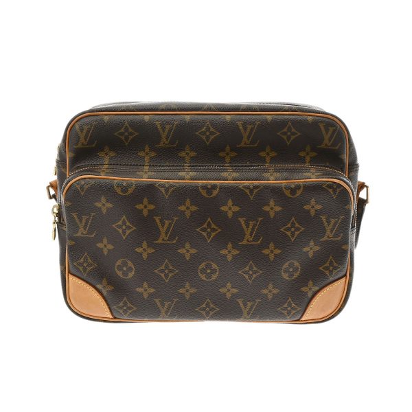 800000123150000 1 Louis Vuitton Nile Monogram Canvas Shoulder Bag Brown