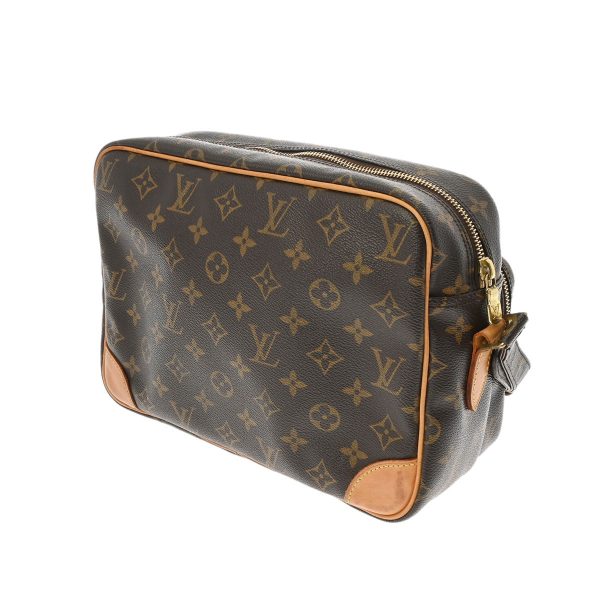 800000123150000 2 Louis Vuitton Nile Monogram Canvas Shoulder Bag Brown