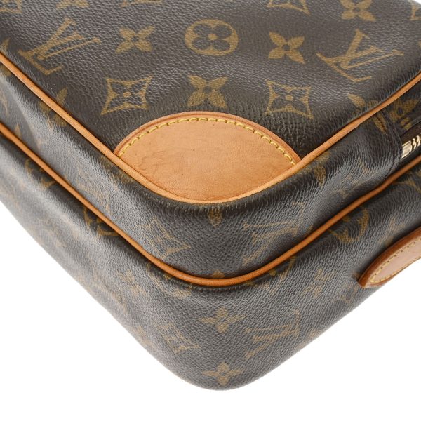 800000123150000 6 Louis Vuitton Nile Monogram Canvas Shoulder Bag Brown