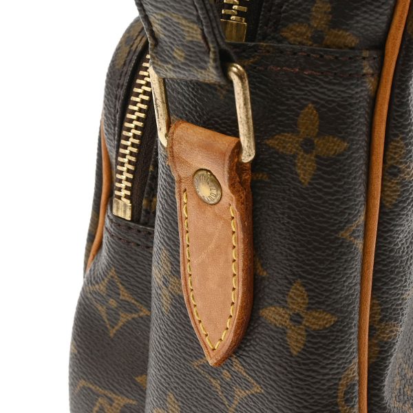 800000123150000 9 Louis Vuitton Nile Monogram Canvas Shoulder Bag Brown