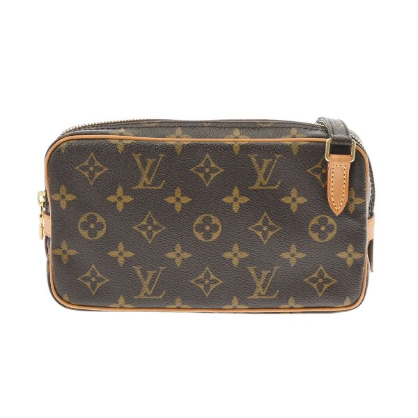 800000123171000 1 Louis Vuitton Marly Monogram Shoulder Bag Brown