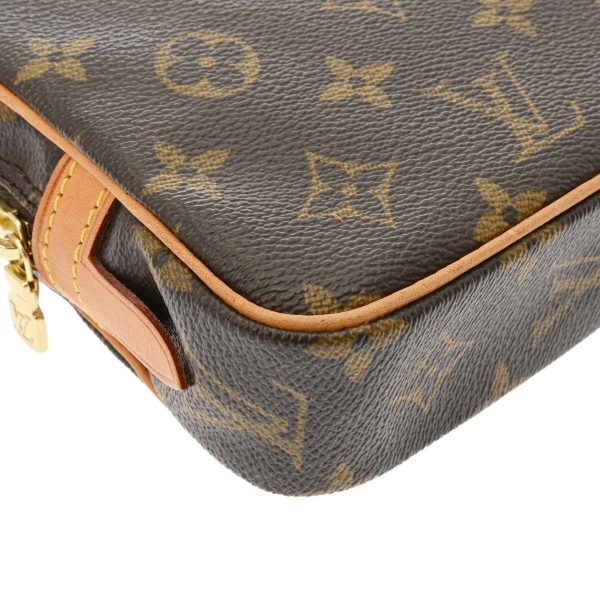 800000123171000 7 Louis Vuitton Marly Monogram Shoulder Bag Brown