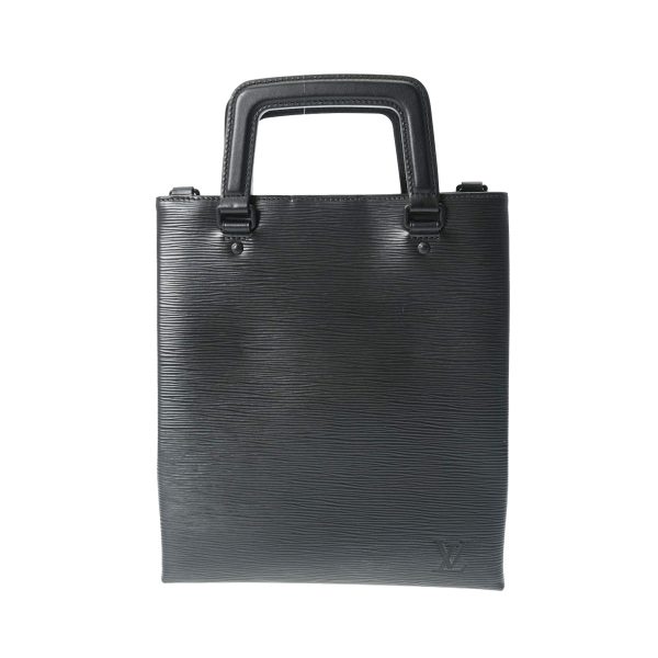 800000123200000 1 Louis Vuitton Epi Sac Pla Fold Leather Tote Bag Black