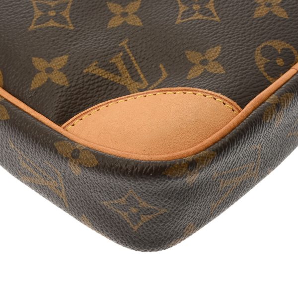 800000123212000 6 Louis Vuitton Danube Monogram Canvas Shoulder Bag Brown