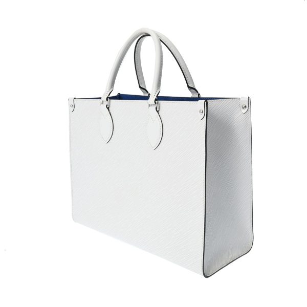 800000123245000 2 Louis Vuitton Epi On The Go MM Epi Leather Handbag White