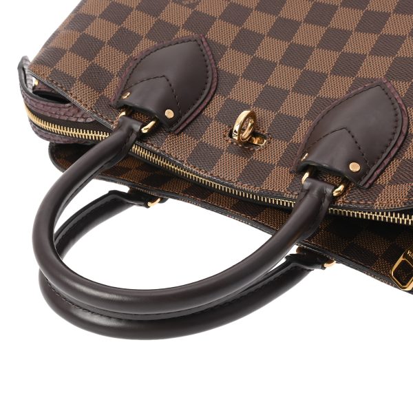 800000123302000 3 Louis Vuitton Damier Normandy Python Handbag Brown