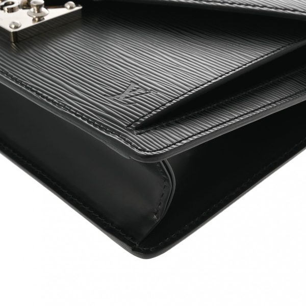 800000123305000 5 Louis Vuitton Epi Serie Dragonne Epi Leather Clutch Bag Black