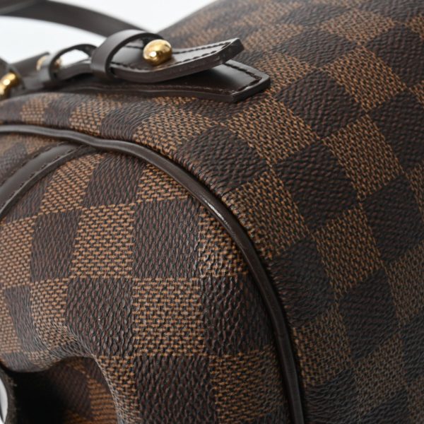 800000123322000 6 Louis Vuitton Damier Rivington Pm Handbag Brown