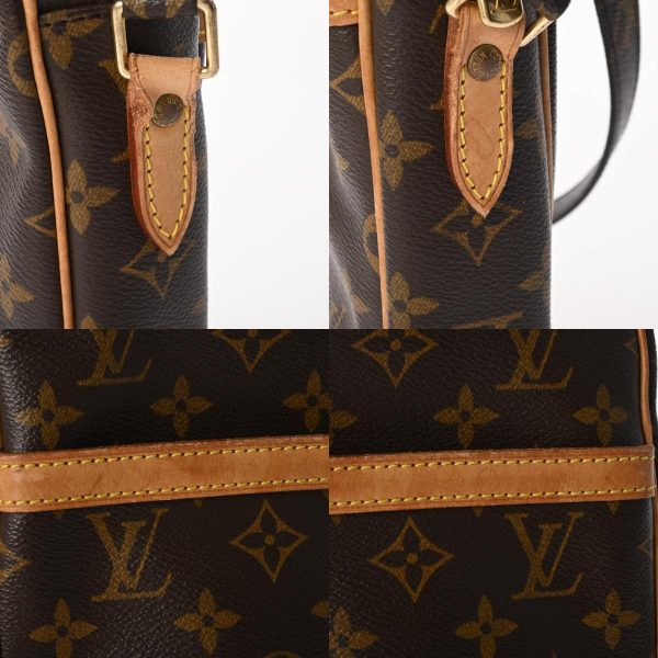 800000123353000 13 c Louis Vuitton Danube Monogram Shoulder Bag Brown