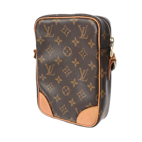 800000123353000 2 Louis Vuitton Danube Monogram Shoulder Bag Brown