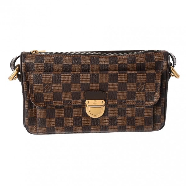 800000123390000 1 Louis Vuitton Damier Ravello Gm Damier Shoulder Bag Brown