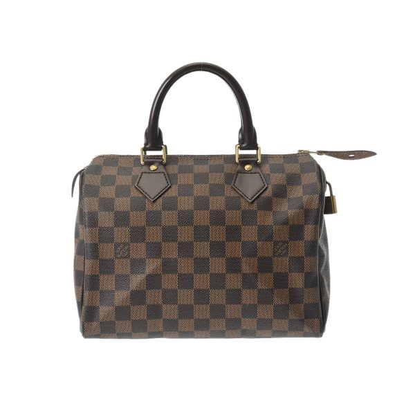 800000123431000 1 Louis Vuitton Speedy 25 Damier Canvas Handbag Brown