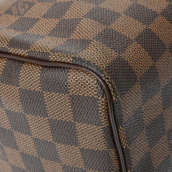 800000123431000 6 Louis Vuitton Speedy 25 Damier Canvas Handbag Brown