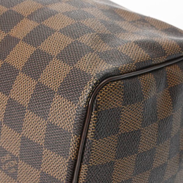 800000123431000 7 Louis Vuitton Speedy 25 Damier Canvas Handbag Brown