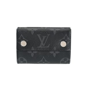 800000123439000 1 Louis Vuitton Portobier 9 Cult Credit Taiga Leather Wallet Ardoise