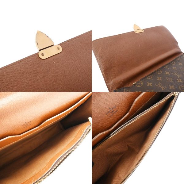 800000123477000 14 c Louis Vuitton Laguito Monogram Business Bag Brown