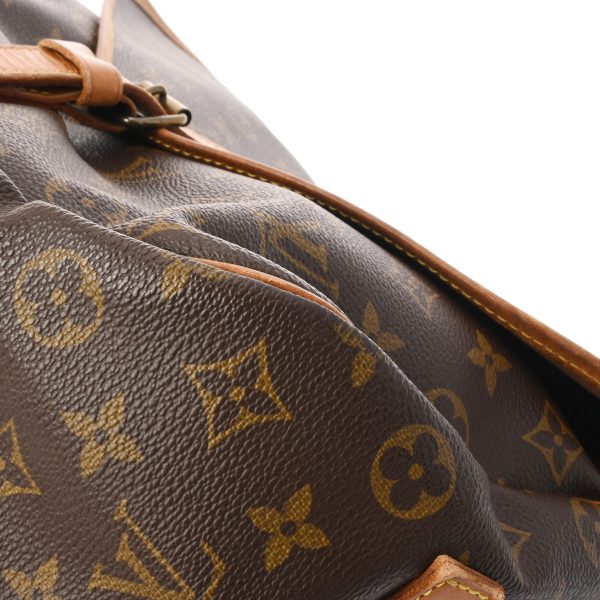 800000123480000 6 Louis Vuitton Saumur 35 Monogram Shoulder Bag Brown