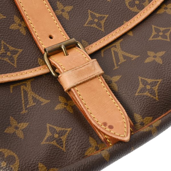 800000123480000 9 Louis Vuitton Saumur 35 Monogram Shoulder Bag Brown