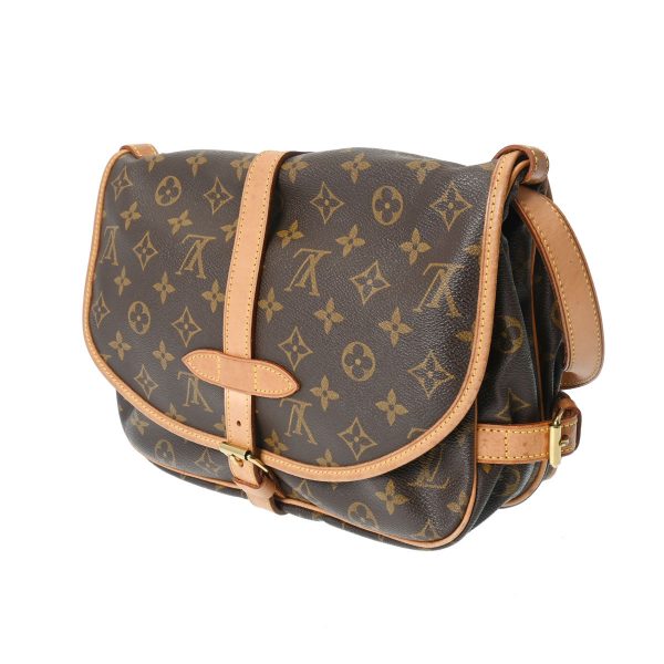 800000123832000 2 Louis Vuitton Monogram Saumur 30 Shoulder Bag Brown