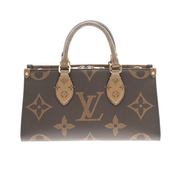 800000123843000 1 Louis Vuitton Giant On The Go Ew Monogram Handbag Brown