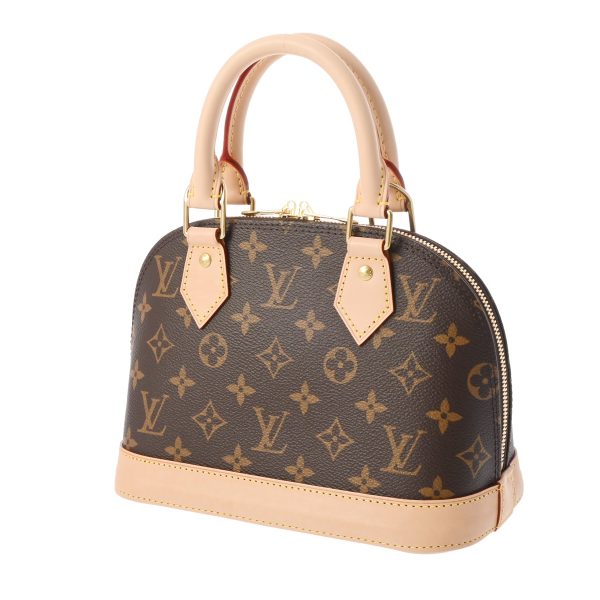 800000123872000 2 Louis Vuitton Alma BB 2way Monogram Handbag Brown