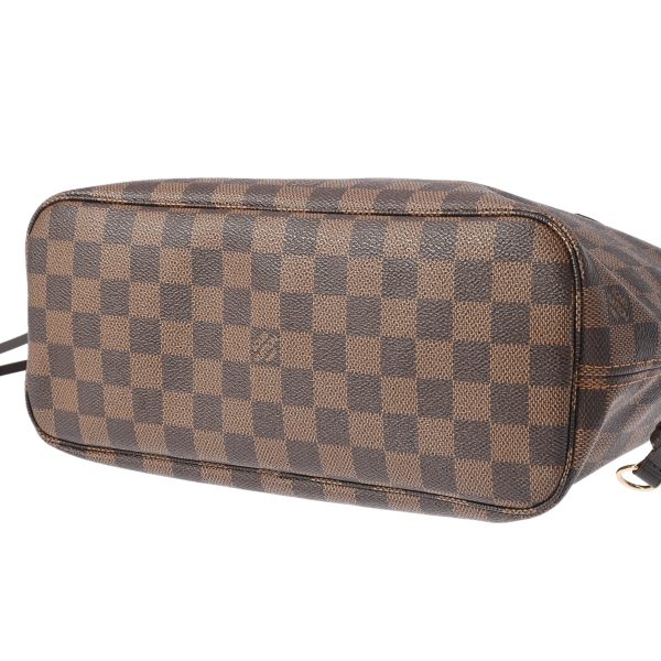 800000123887000 4 Louis Vuitton Damier Neverfull Pm Leather Handbag Brown