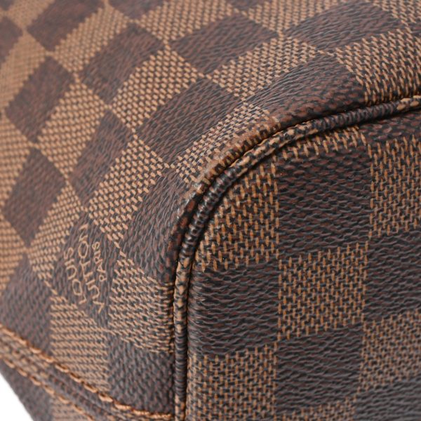 800000123887000 6 Louis Vuitton Damier Neverfull Pm Leather Handbag Brown