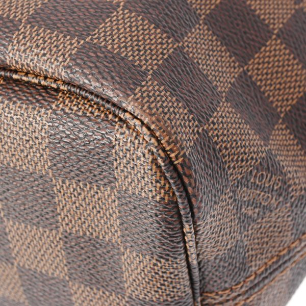 800000123887000 7 Louis Vuitton Damier Neverfull Pm Leather Handbag Brown