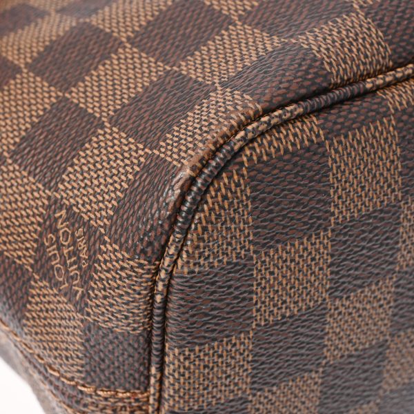 800000123887000 8 Louis Vuitton Damier Neverfull Pm Leather Handbag Brown