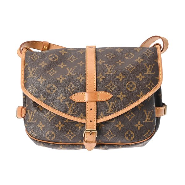 800000123902000 1 Louis Vuitton Saumur 30 Monogram Shoulder Bag Brown