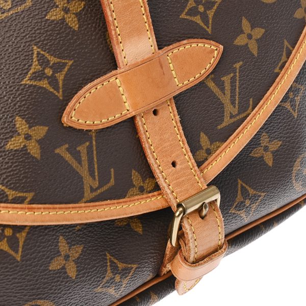 800000123902000 10 Louis Vuitton Saumur 30 Monogram Shoulder Bag Brown