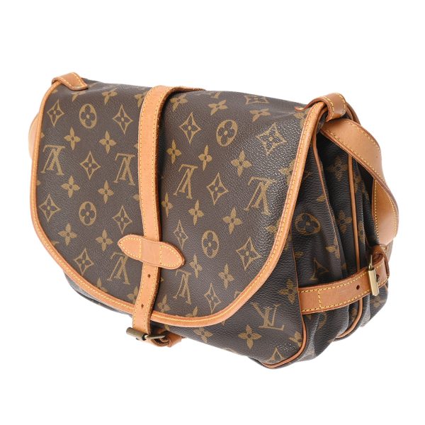 800000123902000 2 Louis Vuitton Saumur 30 Monogram Shoulder Bag Brown