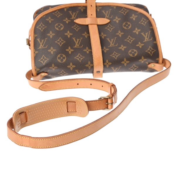 800000123902000 6 Louis Vuitton Saumur 30 Monogram Shoulder Bag Brown