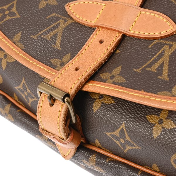 800000123902000 9 Louis Vuitton Saumur 30 Monogram Shoulder Bag Brown