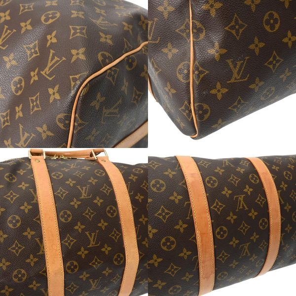 800000123921000 8 c Louis Vuitton Keepall Bandouliere 55 Monogram Boston Bag Brown