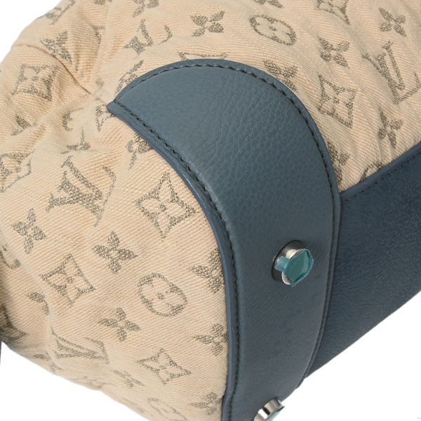 800000123941000 5 Louis Vuitton Monogram Denim Speedy Round GM Handbag Blue