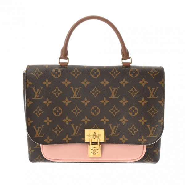 800000123946000 1 Louis Vuitton Marignan Monogram Canvas Handbag Brown